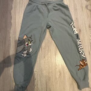 Tom&Jerry Light Gray Blue Pants Size M
